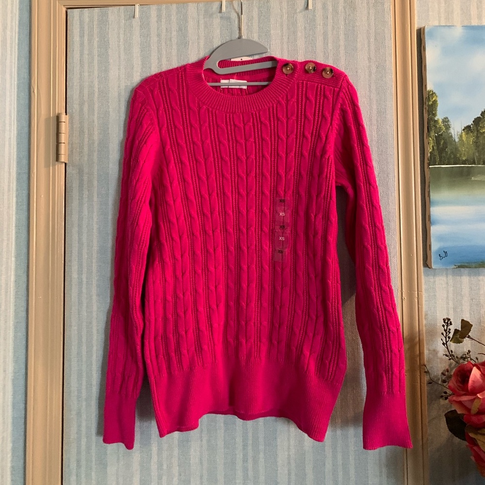 Charter Club Cable Knit Sweater NWT